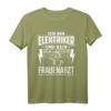 Herren Elektroinstallateur T-Shirt – Lustiges Design für Elektriker, Azubis & Meister, Perfektes Geschenk zum Geburtstag & Weihnachten