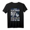 Elektriker Ich höre auf wenn ich fertig bin T-Shirt – Perfekt für Elektrotechniker, Elektroingenieure & Elektriker mit Humor