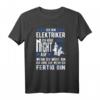 Elektriker Ich höre auf wenn ich fertig bin T-Shirt – Perfekt für Elektrotechniker, Elektroingenieure & Elektriker mit Humor