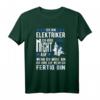 Elektriker Ich höre auf wenn ich fertig bin T-Shirt – Perfekt für Elektrotechniker, Elektroingenieure & Elektriker mit Humor