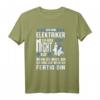 Elektriker Ich höre auf wenn ich fertig bin T-Shirt – Perfekt für Elektrotechniker, Elektroingenieure & Elektriker mit Humor