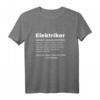 Elektriker Definition Handwerker Geschenk Elektromeister T-Shirt - Praktisches Berufs- und Geschenkshirt für Elektriker