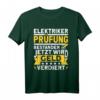 Gesellen Prüfung bestanden Elektroniker Elektriker T-Shirt – Stolzes Azubi Geschenk für Elektronikergesellen nach bestandener Prüfung