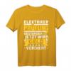 Gesellen Prüfung bestanden Elektroniker Elektriker T-Shirt – Stolzes Azubi Geschenk für Elektronikergesellen nach bestandener Prüfung