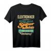Superhelden Umhang - Beruf Elektroniker T-Shirt – Lustiges Geschenk für Elektroniker zum Geburtstag & Weihnachten