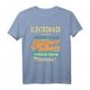 Superhelden Umhang - Beruf Elektroniker T-Shirt – Lustiges Geschenk für Elektroniker zum Geburtstag & Weihnachten