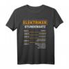 Elektriker Stundensatz Stundenlohn Lustiges Elektriker T-Shirt – Originelles Geschenk für Elektriker, Väter, Mütter & Familien zu Geburtstag, Weihnachten & Co.