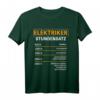 Elektriker Stundensatz Stundenlohn Lustiges Elektriker T-Shirt – Originelles Geschenk für Elektriker, Väter, Mütter & Familien zu Geburtstag, Weihnachten & Co.