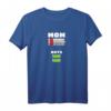 Batteriearm müde Mama von zwei volle Energie Jungen T-Shirt – Lustiges Geschenk für Mütter mit Zwillingen oder zwei Söhnen