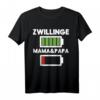 Zwillinge voller Akku Meine Eltern Energie Status T-Shirt - Lustiges Kinder T-Shirt als Geschenk für Eltern, Großeltern & Familie mit energiegeladenen Zwillingen