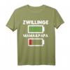 Zwillinge voller Akku Meine Eltern Energie Status T-Shirt - Lustiges Kinder T-Shirt als Geschenk für Eltern, Großeltern & Familie mit energiegeladenen Zwillingen