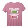 Zwillinge voller Akku Meine Eltern Energie Status T-Shirt - Lustiges Kinder T-Shirt als Geschenk für Eltern, Großeltern & Familie mit energiegeladenen Zwillingen