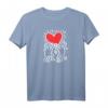 HapOwl T-Shirt mit Tanzendem Herz-Kunstwerk – Feierliches Design für Freude, Liebe & Energie