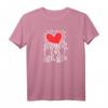 HapOwl T-Shirt mit Tanzendem Herz-Kunstwerk – Feierliches Design für Freude, Liebe & Energie