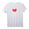 HapOwl T-Shirt mit Tanzendem Herz-Kunstwerk – Feierliches Design für Freude, Liebe & Energie