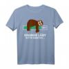 Faultier Energie Schlafen Akku T-Shirt – Lustiges Tiermotiv für Faultierliebhaber, Faulpelze & Entspannungsfans als Geschenk zu Weihnachten & Geburtstag