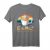 E = MC2 Energie = Milch x Kaffee 2 - Lustiges mathematisches T-Shirt für Wissenschafts- und Kaffeeliebhaber