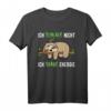 Ich Schlafe nicht Ich Spare Energie - Lustiges Faultier Spruch T-Shirt für Männer, Frauen, Jungen & Mädchen, Unisex Kurzarm
