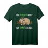 Ich Schlafe nicht Ich Spare Energie - Lustiges Faultier Spruch T-Shirt für Männer, Frauen, Jungen & Mädchen, Unisex Kurzarm