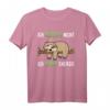 Ich Schlafe nicht Ich Spare Energie - Lustiges Faultier Spruch T-Shirt für Männer, Frauen, Jungen & Mädchen, Unisex Kurzarm