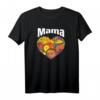 Danke buntes Herz Mama mit Positiv Energie Herz T-Shirt – Perfektes Geschenk für Muttertag, Weihnachten und Liebesbekundungen