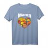 Danke buntes Herz Mama mit Positiv Energie Herz T-Shirt – Perfektes Geschenk für Muttertag, Weihnachten und Liebesbekundungen