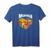 Danke buntes Herz Mama mit Positiv Energie Herz T-Shirt – Perfektes Geschenk für Muttertag, Weihnachten und Liebesbekundungen