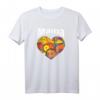 Danke buntes Herz Mama mit Positiv Energie Herz T-Shirt – Perfektes Geschenk für Muttertag, Weihnachten und Liebesbekundungen