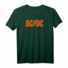AC/DC Rock Musik Band Yellow Outline Red Logo T-Shirt - Vintage Style für Fans und Konzertbesucher