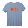 AC/DC Rock Musik Band Yellow Outline Red Logo T-Shirt - Vintage Style für Fans und Konzertbesucher