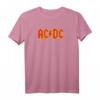 AC/DC Rock Musik Band Yellow Outline Red Logo T-Shirt - Vintage Style für Fans und Konzertbesucher