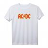 AC/DC Rock Musik Band Yellow Outline Red Logo T-Shirt - Vintage Style für Fans und Konzertbesucher