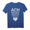 Ach wie gut dass niemand weiß auf wen und was ich alles - Lustiges Statement-T-Shirt gegen negative Energien, perfekt als Geschenk für Selbstbewusste zu Geburtstag & Weihnachten