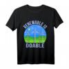 Windmühlenentee, Umweltschutz & Windenergie T-Shirt für Frauen - Unterstütze erneuerbare Energien mit Retro Design