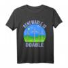 Windmühlenentee, Umweltschutz & Windenergie T-Shirt für Frauen - Unterstütze erneuerbare Energien mit Retro Design