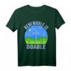 Windmühlenentee, Umweltschutz & Windenergie T-Shirt für Frauen - Unterstütze erneuerbare Energien mit Retro Design