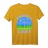 Windmühlenentee, Umweltschutz & Windenergie T-Shirt für Frauen - Unterstütze erneuerbare Energien mit Retro Design