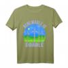 Windmühlenentee, Umweltschutz & Windenergie T-Shirt für Frauen - Unterstütze erneuerbare Energien mit Retro Design
