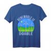 Windmühlenentee, Umweltschutz & Windenergie T-Shirt für Frauen - Unterstütze erneuerbare Energien mit Retro Design