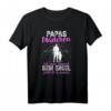 Papas Mädchen Engel Partnerlook Tochter Papa Vatertag T-Shirt - Persönliches Geschenk für Vater und Tochter, ideal zu Weihnachten, Geburtstag & Vatertag