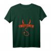 Damen Engelchen Teufelchen Kostüm T-Shirt mit V-Ausschnitt – Lustiges Halloween Outfit & Geschenk für Mädchen, Teenager & Frauen