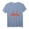 Damen Engelchen Teufelchen Kostüm T-Shirt mit V-Ausschnitt – Lustiges Halloween Outfit & Geschenk für Mädchen, Teenager & Frauen