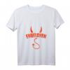 Damen Engelchen Teufelchen Kostüm T-Shirt mit V-Ausschnitt – Lustiges Halloween Outfit & Geschenk für Mädchen, Teenager & Frauen