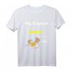 My English is not the yellow from the egg Denglisch T-Shirt – Lustiges Schulabschlussgeschenk für Schüler, Lehrer & Freunde