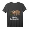 Pyjama Nachthemd Langschläfer Faultier Schlafanzug - Lustiges Schlaf-Design für Damen, Herren und Kinder als Geschenkidee