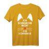 Ich Schnarche Nicht Ich Schnurre Schlafen Geschenk T-Shirt – Lustiges Katzenmotiv für Schlafmützen, Partner & Katzenliebhaber, Perfekt für Weihnachten & Geburtstag
