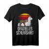Offizielles Lama Alpaka Faultier Schlafshirt Pyjama – Lustiges Geschenk für Langschläfer, Morgenmuffel & Tierliebhaber