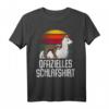 Offizielles Lama Alpaka Faultier Schlafshirt Pyjama – Lustiges Geschenk für Langschläfer, Morgenmuffel & Tierliebhaber