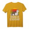 Offizielles Lama Alpaka Faultier Schlafshirt Pyjama – Lustiges Geschenk für Langschläfer, Morgenmuffel & Tierliebhaber