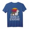 Offizielles Lama Alpaka Faultier Schlafshirt Pyjama – Lustiges Geschenk für Langschläfer, Morgenmuffel & Tierliebhaber